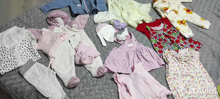 Вещи для для девочки от 0 до 6 мес