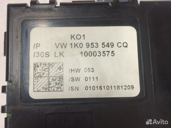 Датчик угла поворота руля Skoda 1K0953549CQ