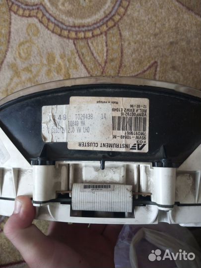 Приборная панель на вольксваген шаран