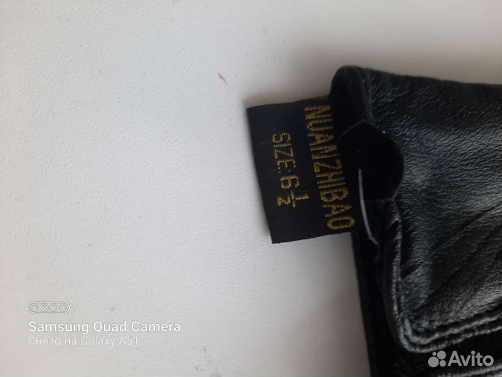 Перчатки женские кожаные новые р.6.5