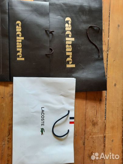 Пакеты, сумки бумажные, Лакост, 9 шт цена за все