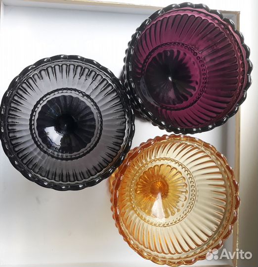 Ваза цветное стекло Финляндия