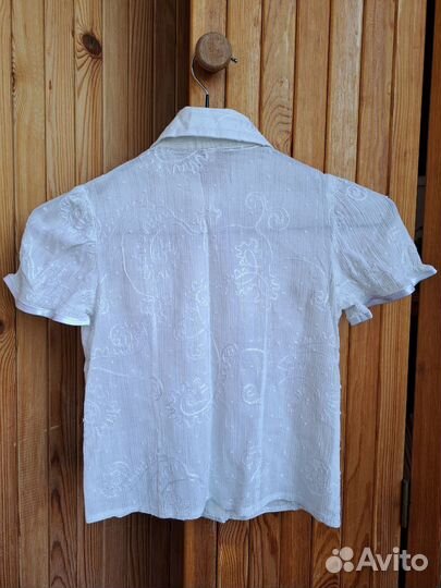 Блузка школьная на девочку 7-8 лет, 122-128р