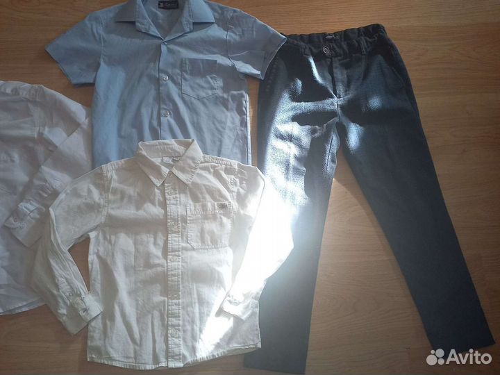 Рубашки и брюки в школу 116-122-128