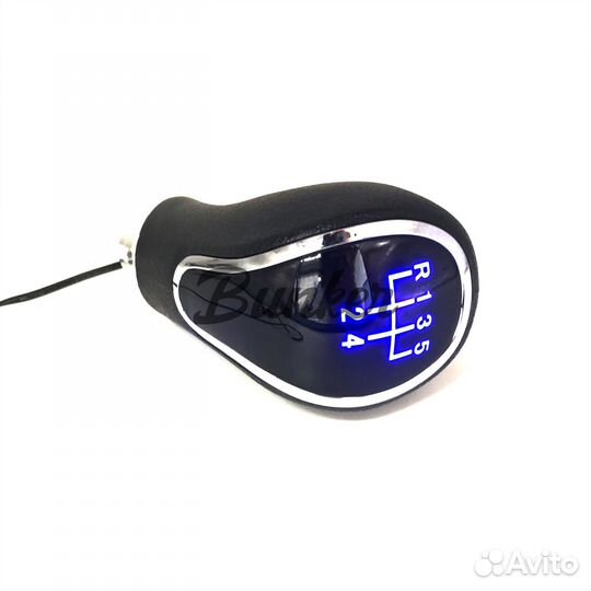 01421 Ручка кпп SalMan с подсветкой blue