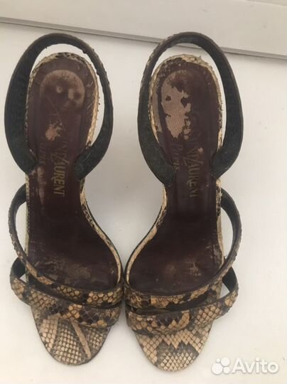 Босоножки из кожи питона