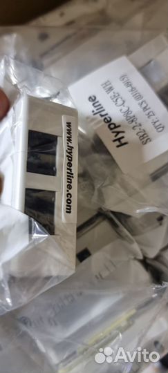 Двойная розетка RJ-45 hyperline