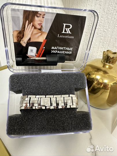 Стальной магнитный браслет от давления мужской