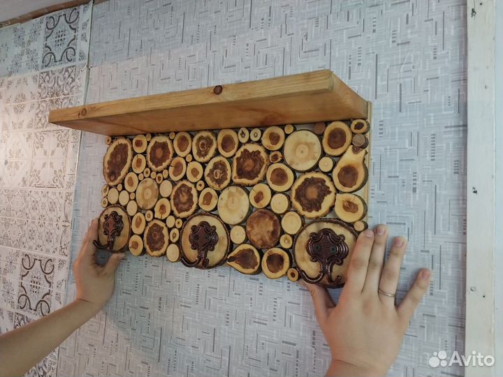 Панно из спилов дерева