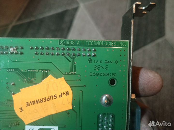 Ретро видеокарта 1998г