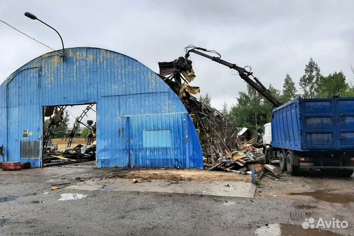 Прием металла самовывозом, демонтаж