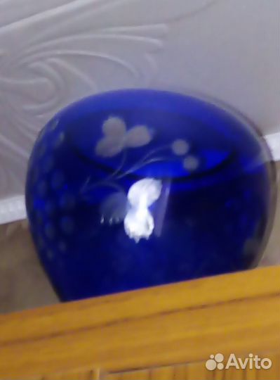 Ваза цветное стекло СССР