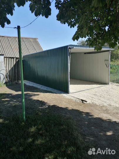 Металлический гараж гараж-пенал