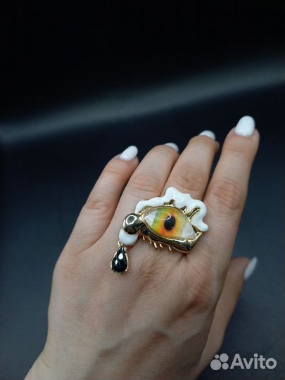 Кольцо сталь эмаль