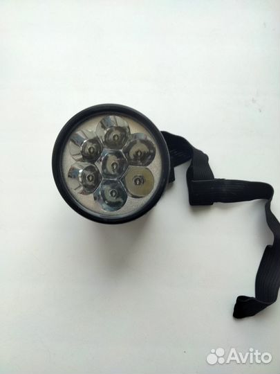 Фонарик светодиодный налобный новый