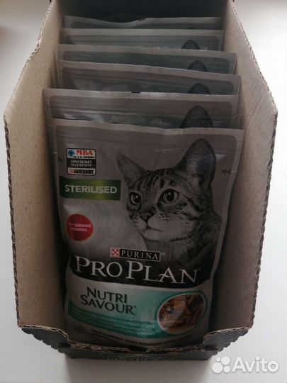 Корм Pro Plan для стерилизованных кошек, 17шт