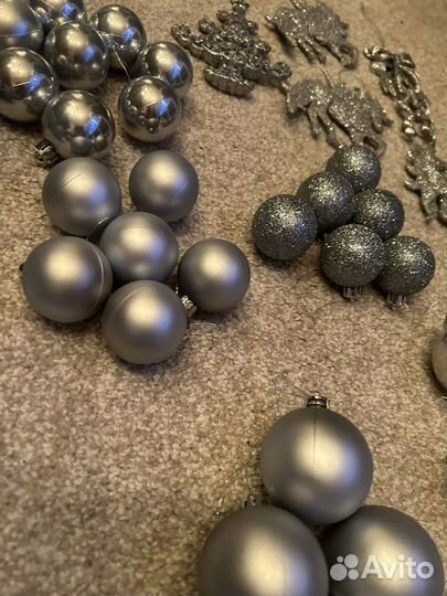 Елочные игрушки (пластик)