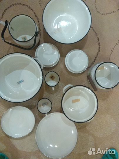 Набор эмалированной посуды СССР