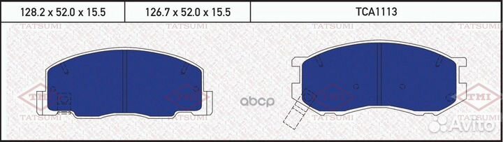TCA1113 колодки дисковые п.\ Toyota Previa 2.4i &