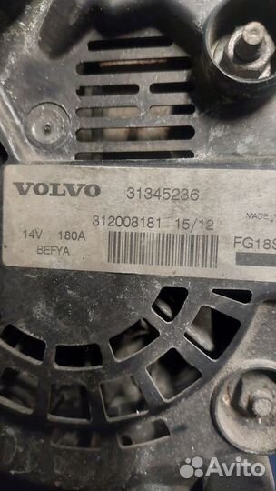 Генератор Volvo S60 2 S80 V40 V70 3 1,6 31345236