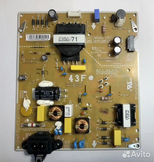 Блок питания EAX67264001(1.5) от LG 43LK5910PLC