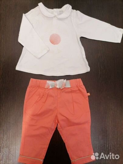 Пакет одежды Okaidi на девочку р. 74-80