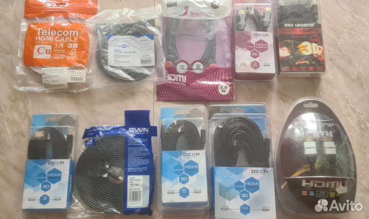 Кабель hdmi - hdmi (3,5,10 м.)