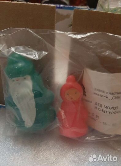 Дед мороз и снегурочка СССР мини завод Синтель