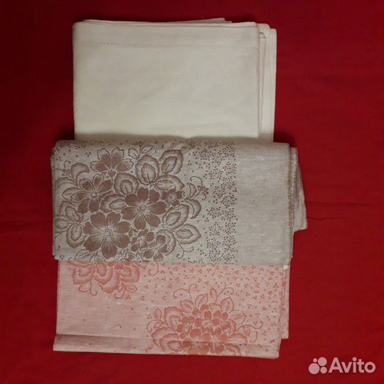 Скатерть лен цветные, салфетки