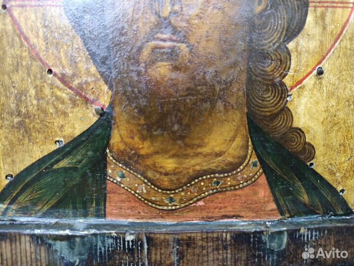 Старинная икона скдадень Деисус