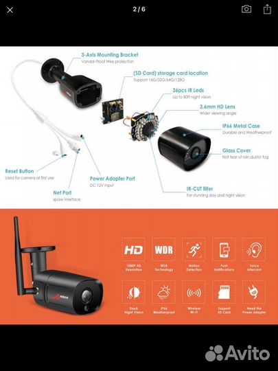 Видеокамера наружного наблюдения новая