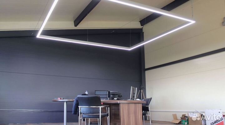 Профильный светильник полукруг