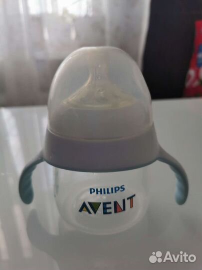 Молокоотсос avent ручной + бутылочки