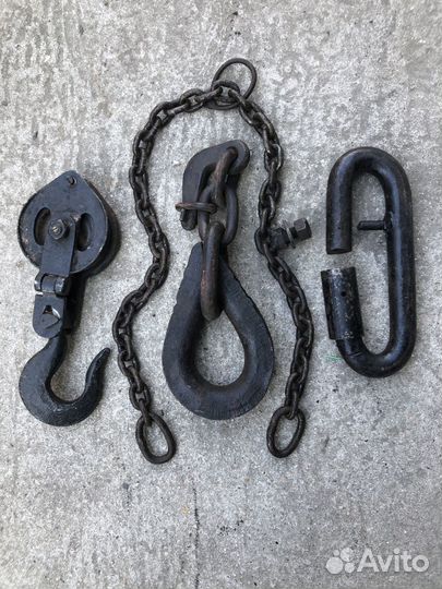 Блок такелажный двухшкивный + составляющие