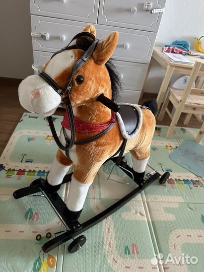 Лошадка качалка с колесами