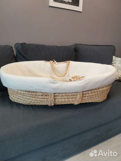 Плетенная люлька колыбель для малыша