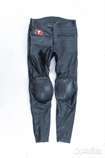 Мотобрюки кожаные