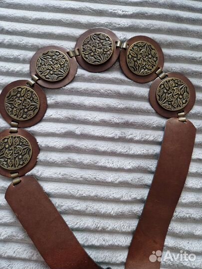 Пояс кожаный Италия