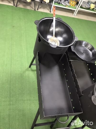 Казан мангал с печкой