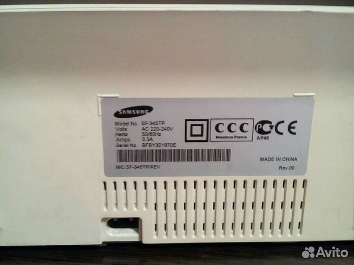 Факс samsung SF-345TP