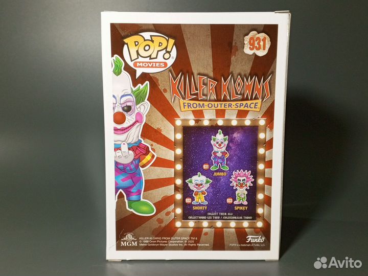 Funko Pop Jumbo №931 (Killer Klowns)