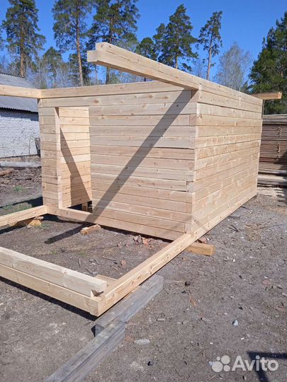 Срубы бань строганные с комплектацией