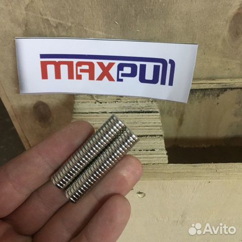 Неодимовый магнит 10х2 мм MaxPull