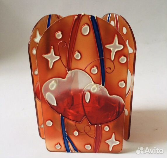 Аромалампа стекло витраж подсвечник