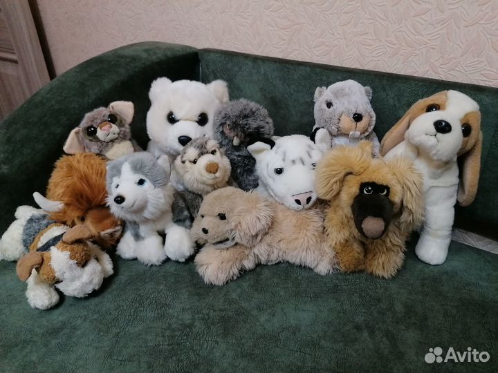 Реалистичные мягкие игрушки (животные)