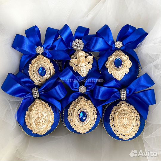 Ёлочные шары ручной работы