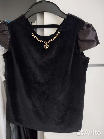 Бархатная блуза для девочки