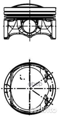 41 197 620 поршень d82.5x1.2x1.2x2 +0.50mm Aud
