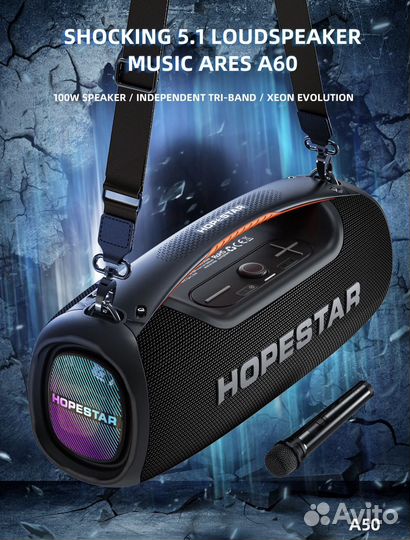 Блютуз колонка, новинка, большая,HopeStar A60