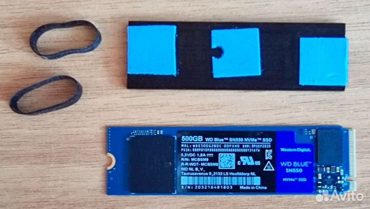 SSD M2 NVMe 500Gb WD blue SN550